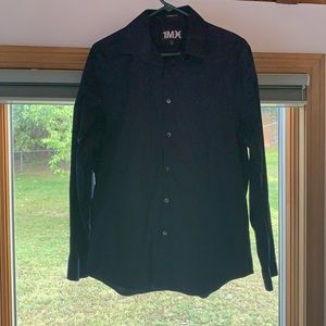Men’s Dark Blue Medium Express button down shirt